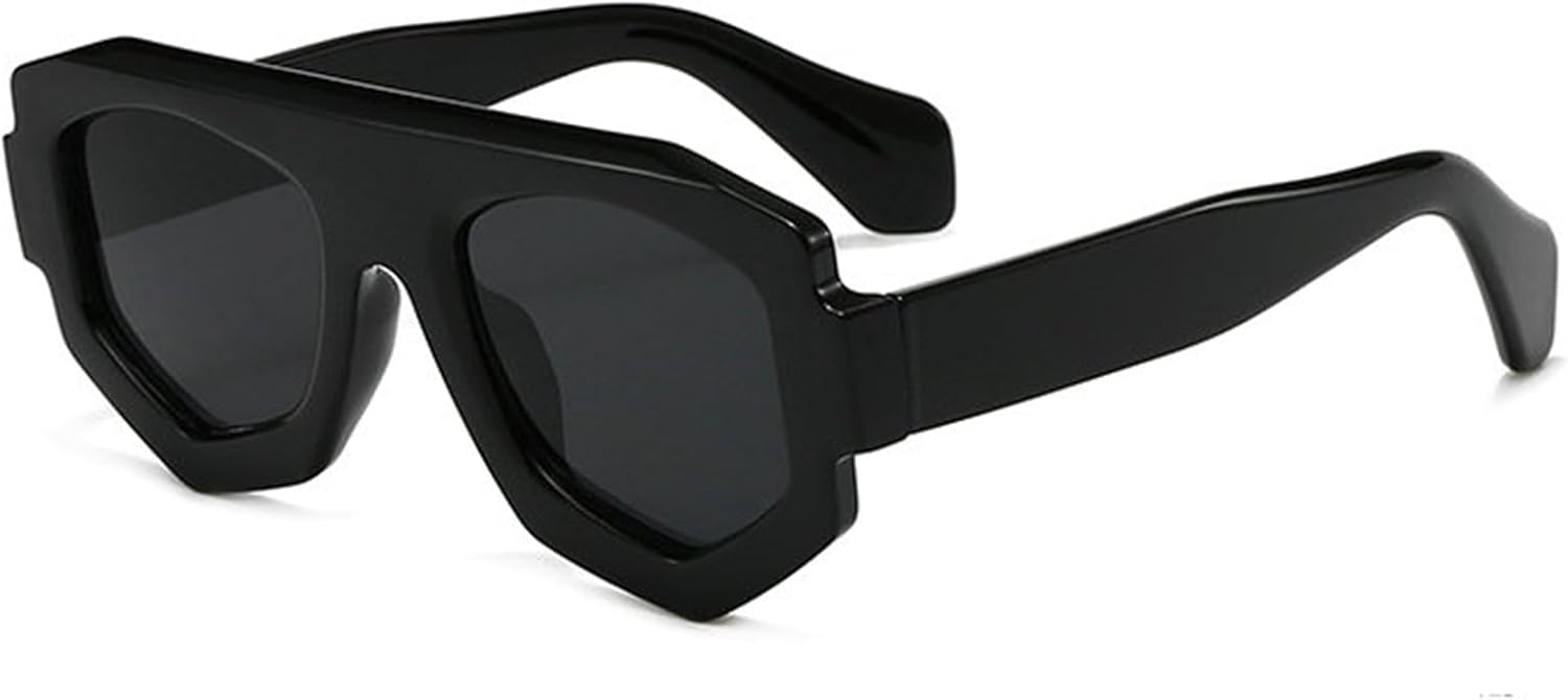 

Солнцезащитные очки Willochra Y2k в винтажном стиле, нестандартной формы, для женщин и мужчин, роскошные дизайнерские панк-очки, большая оправа, плоская верхняя часть, солнцезащитные очки для улицы, C1