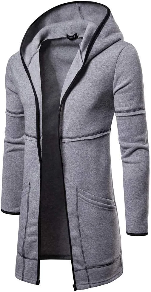 

Кардиган худи ZYXTIM мужской slim fit с открытой передней частью
