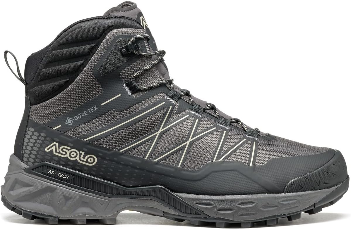 Мужские ботинки ASOLO Tahoe Mid GTX, черный/серый/бежевый — фото 2