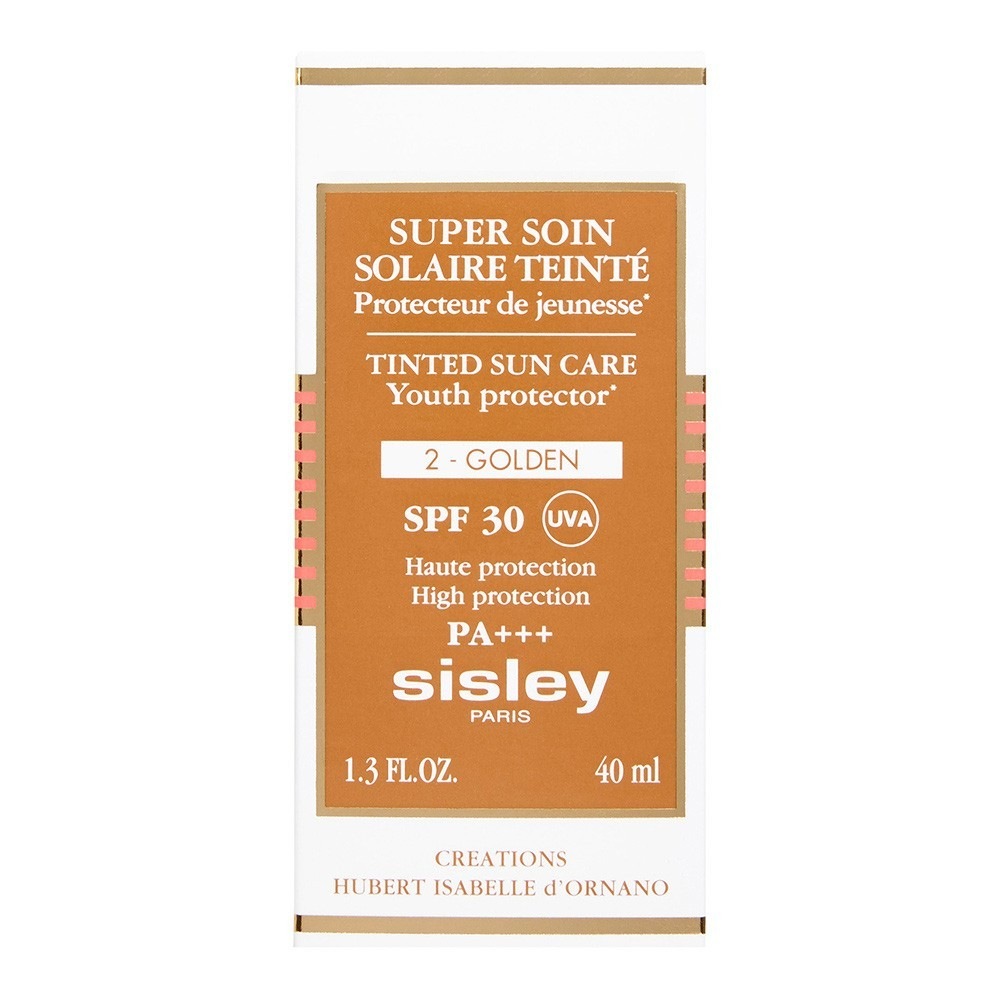 Солнцезащитный крем super soin solaire youth protector tinted sun care spf 30 Sisley, nr. 02 golden, объем 40 мл. — фото 4