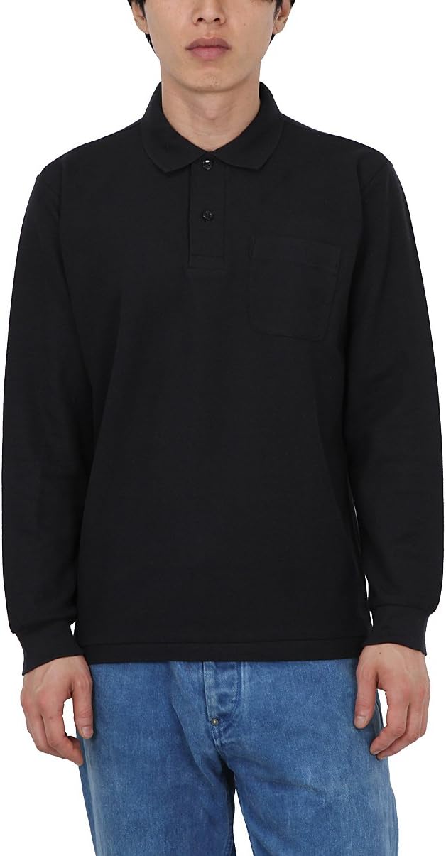 

Мужская рубашка-поло Printstar 00169-VLP, пике из тетронового хлопка (TC), с длинным рукавом, с карманом, 5,8 унций, черный