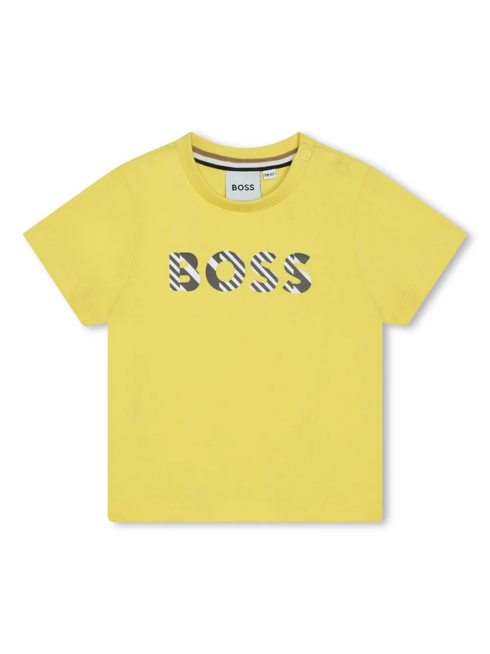 

Футболка с логотипом BOSS Kidswear, желтый