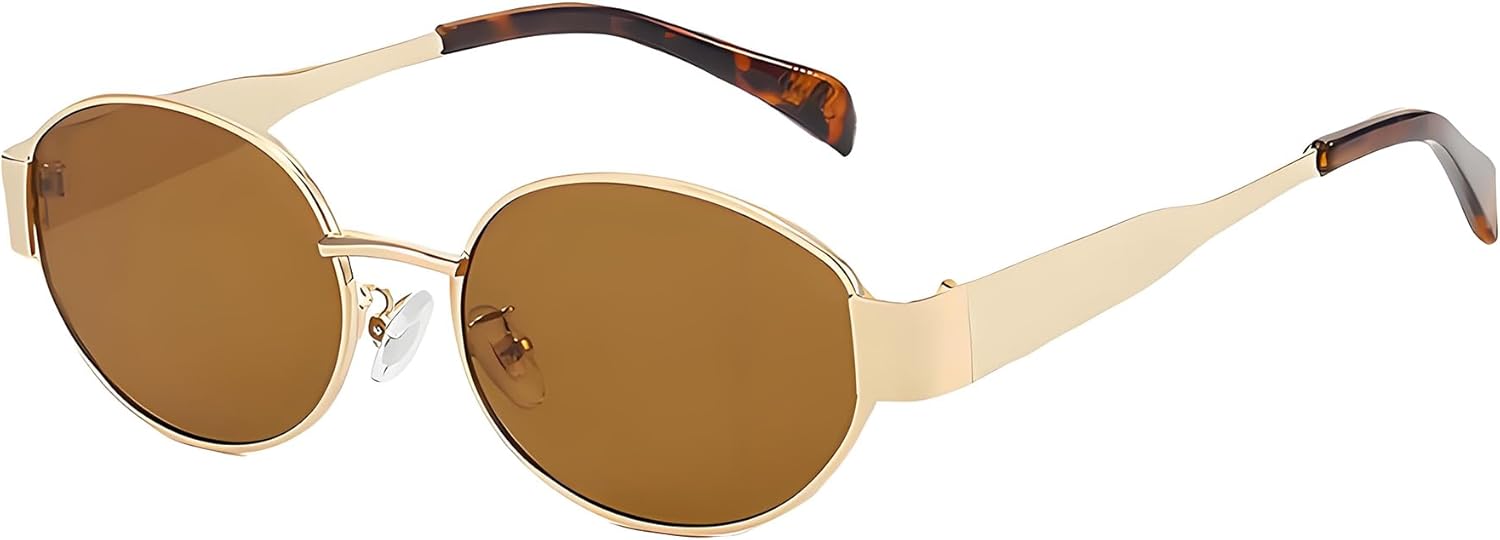 

Женские солнцезащитные очки в стиле ретро, ​​овальные солнцезащитные очки для мужчин, модные солнцезащитные очки в металлической оправе, унисекс, поляризованные солнцезащитные очки, модные женские очки HKYHX, Leopard