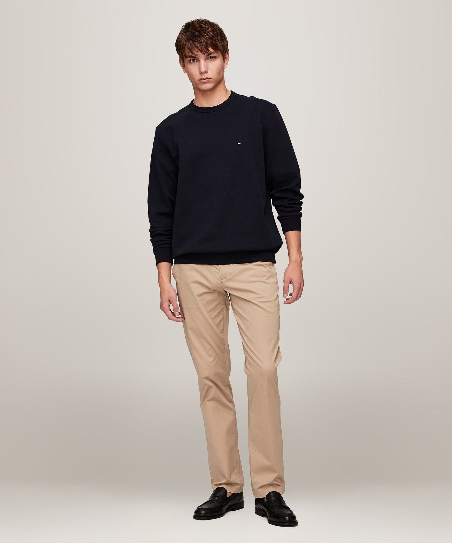 Свитшот AK ESSNTL INTCHN CRW Mdm Gry Hthr Tommy Hilfiger, Navy DW5 — фото 3