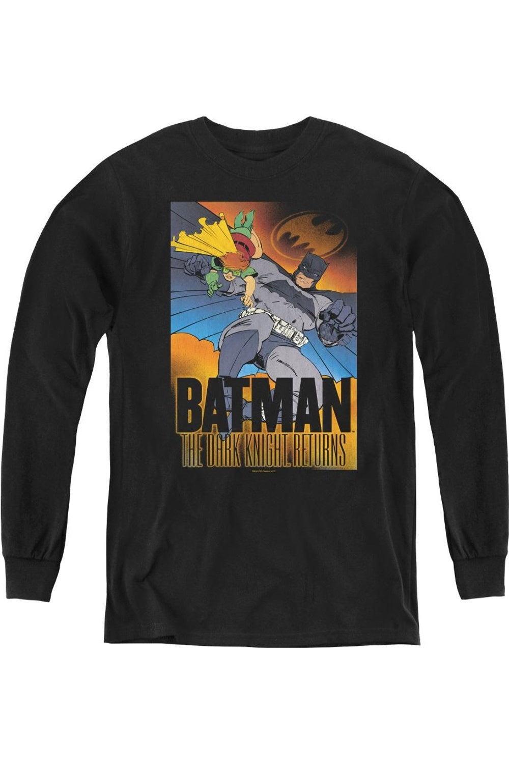 

Футболка с длинным рукавом Batman DK Returns для детей Gildan, черный