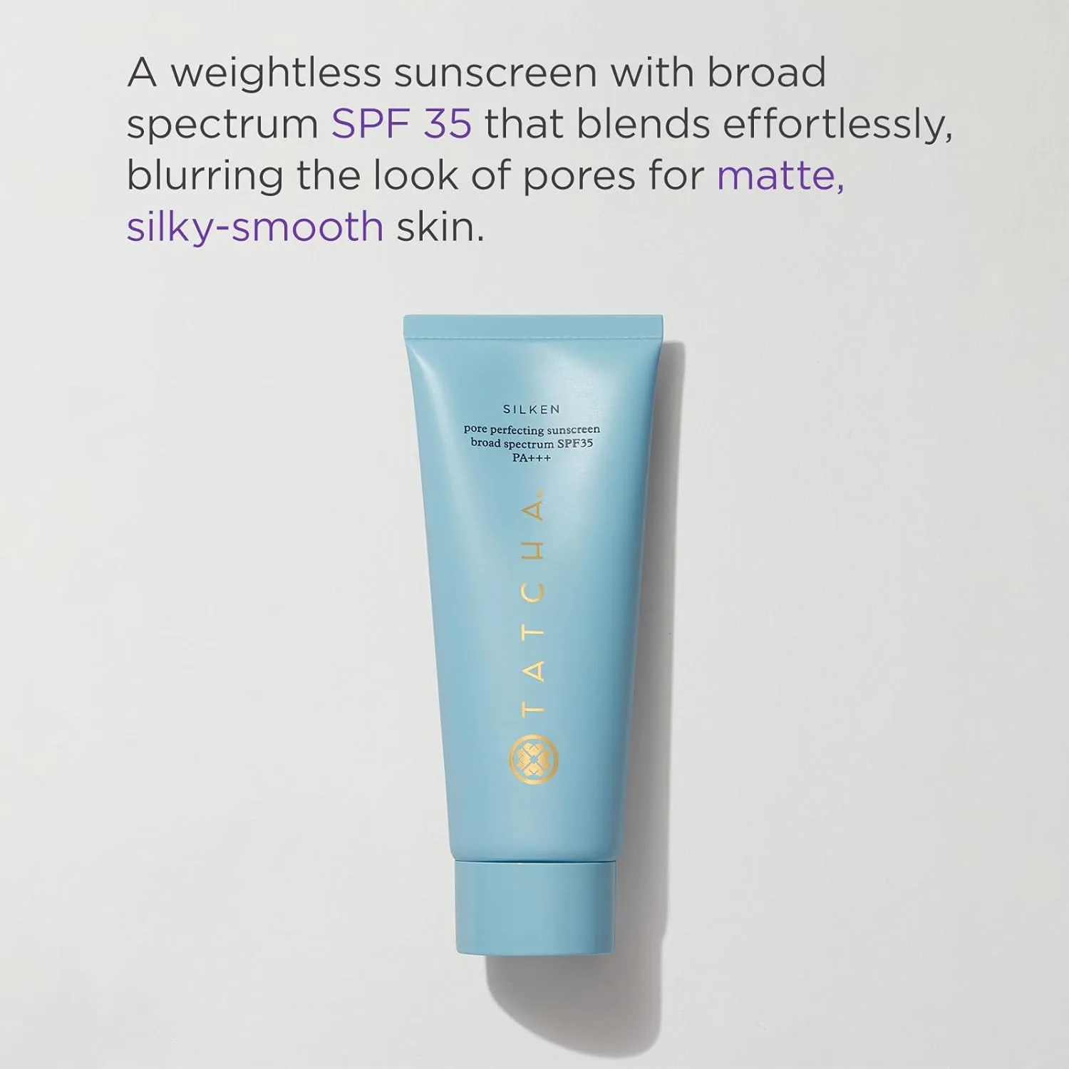 Солнцезащитный крем Tatcha Silken Pore Perfecting Sunscreen SPF 35 | Легкий солнцезащитный крем с матирующим финишем и защитой от UVA/UVB-лучей, 60 мл | 2 унции — фото 2