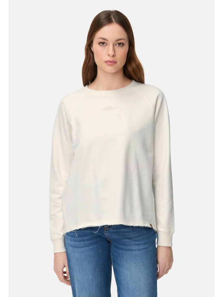 

Camel Active Толстовка с круглым вырезом из чистого хлопка кремового цвета