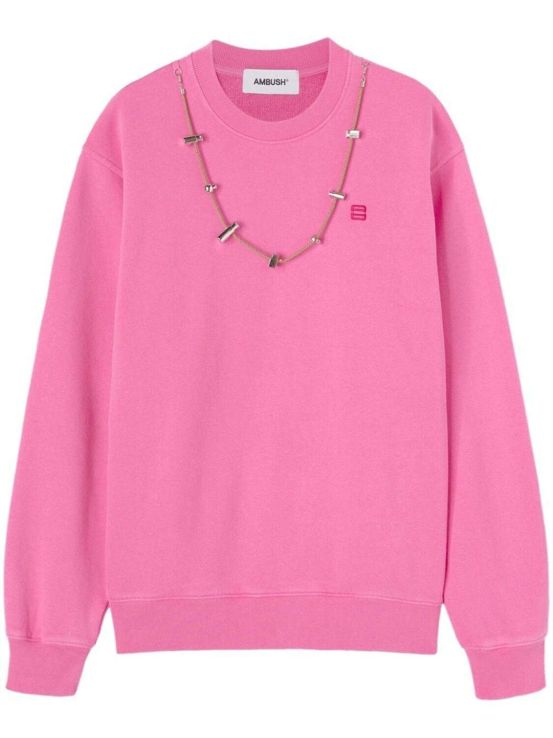 

AMBUSH stoppers-chain crewneck sweatshirt, розовый
