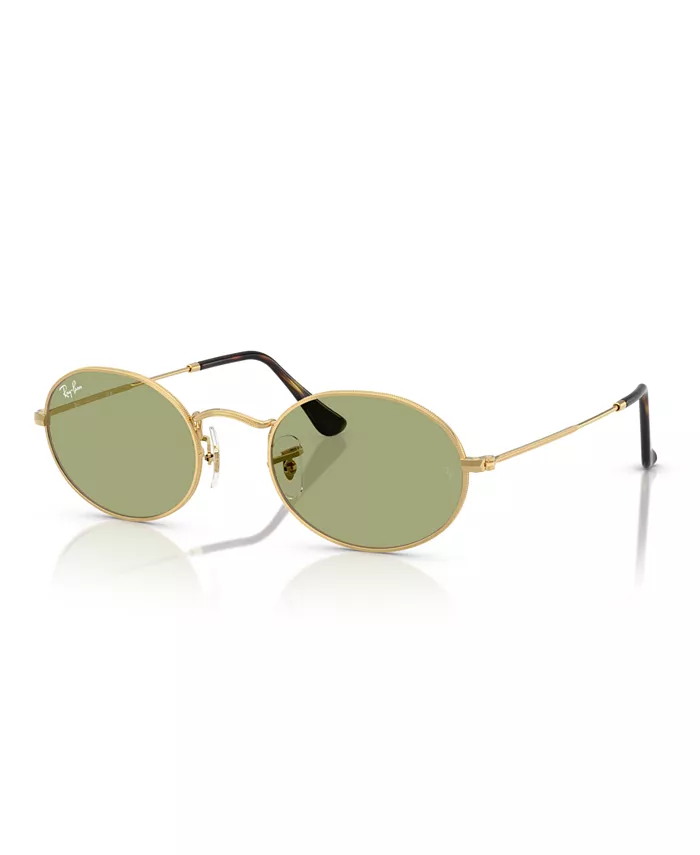 

Унисекс овальные металлические солнцезащитные очки, RB3547 Ray-Ban, золотой