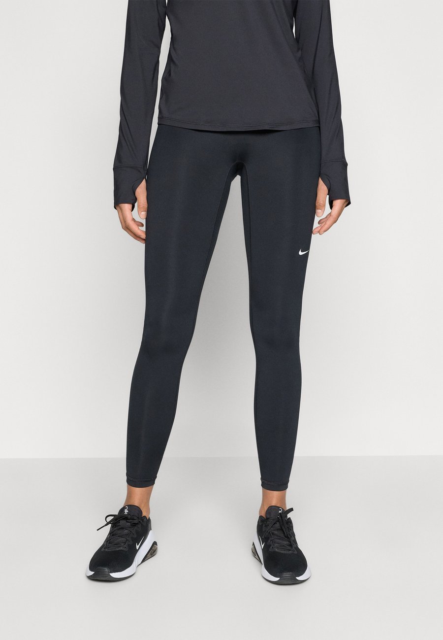 Леггинсы Nike Performance Leggings, Black/University Gold-Coloured/White/Black