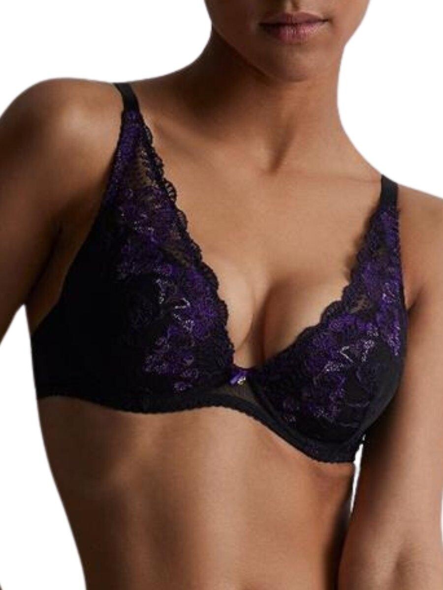 

Бюстгальтер с глубоким вырезом Fleur De Toi High Apex Aubade, фиолетовый