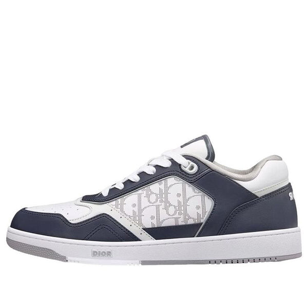 

Кроссовки b27 low-top sneaker 'deep blue and white smooth calfskin' Dior, синий