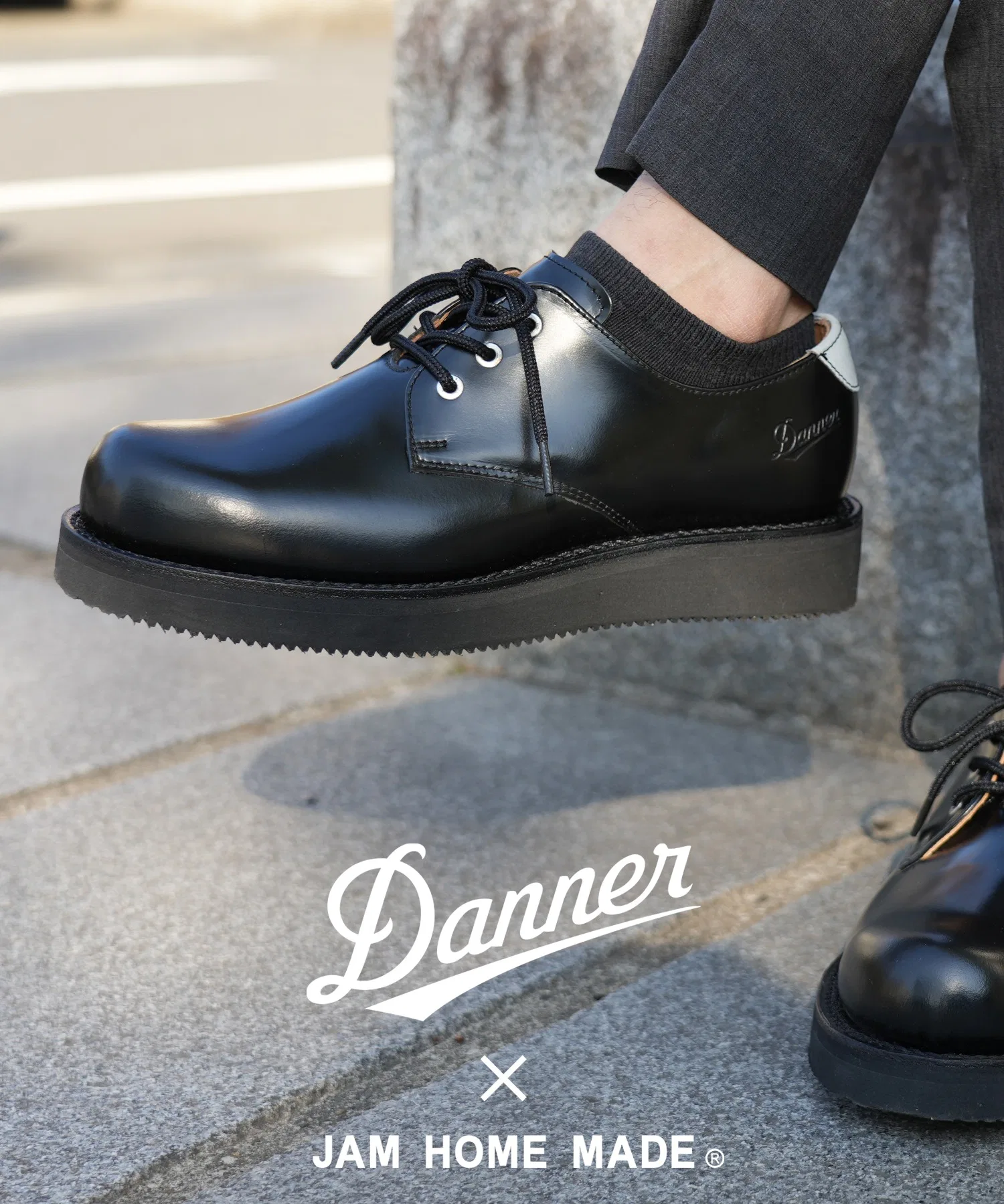Унисекс кожаные туфли Danner UTOPIA с круглым мысом чёрные — фото 2