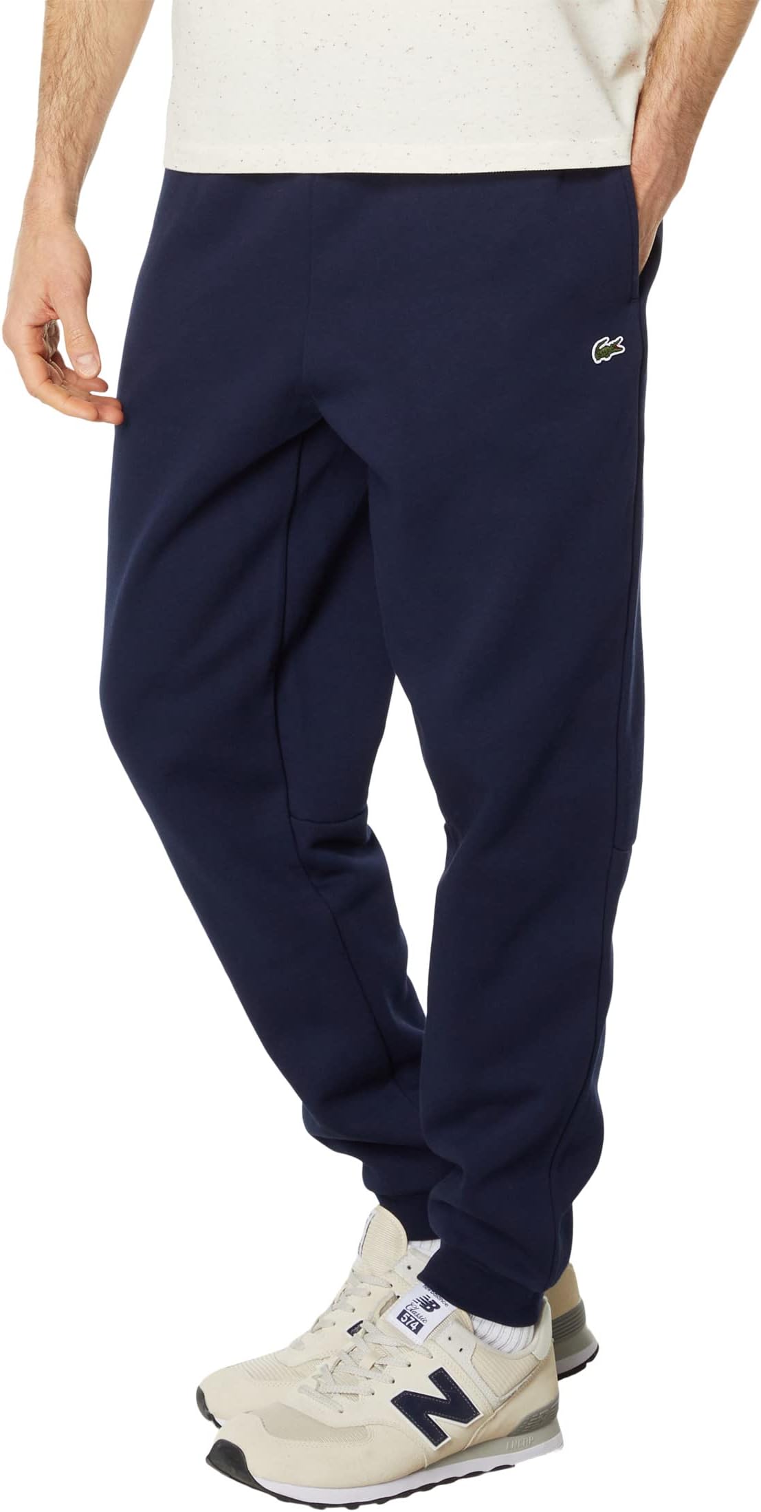 

Брюки Lacoste Tapered Fit Fleece Trackpants, цвет Navy Blue