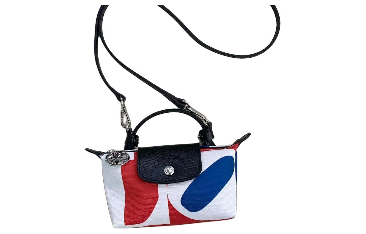 

ROBERT INDIANA Коллаборация Тканевая Сумка Пельмень Мини Женская Белая LONGCHAMP