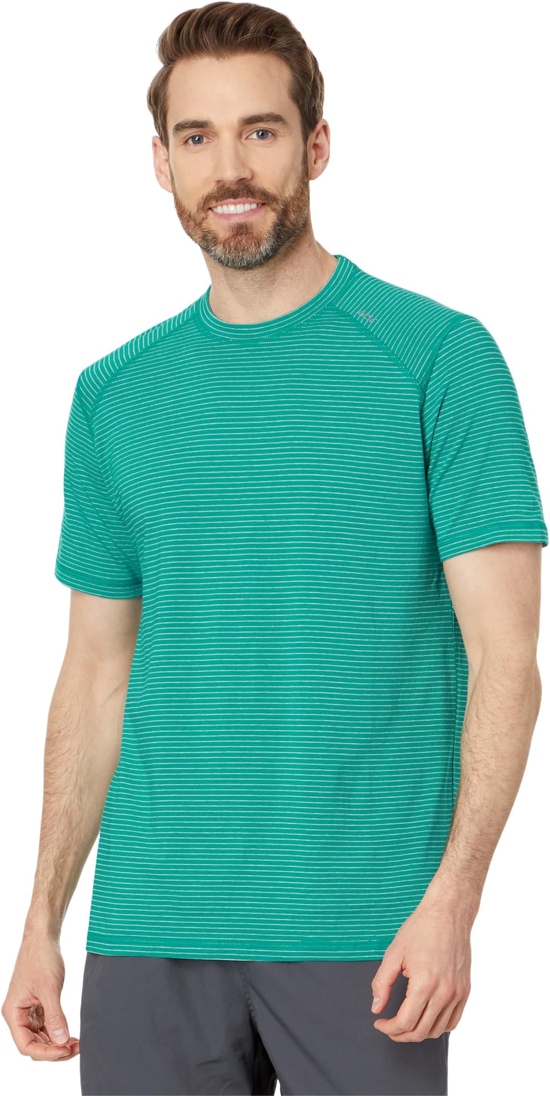 

Футболка tasc Performance Carrollton Tee - Mini Stripe, цвет Jade Heather/Silver