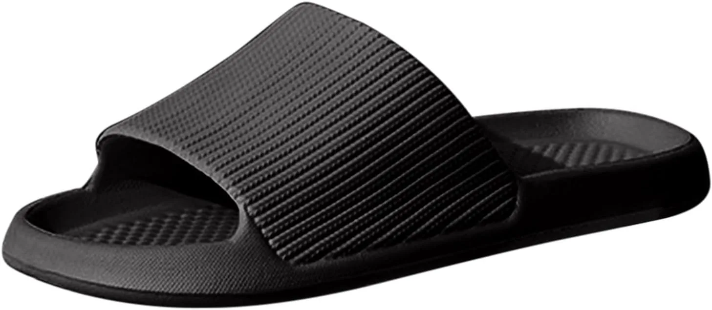 

Мужские туфли AnFeng, модные летние домашние нескользящие тапочки для ванной, быстро сохнущие легкие тапочки, домашние тапочки для мужчин, черный