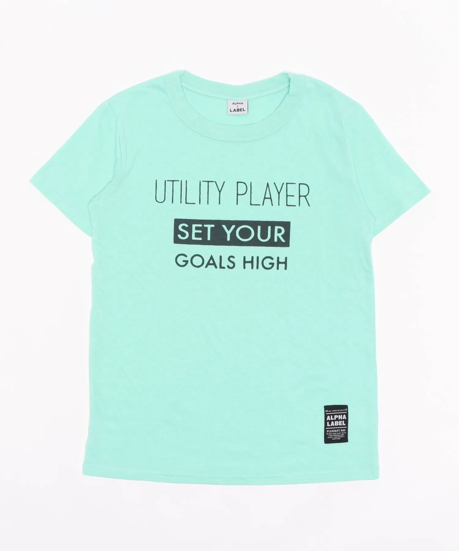 Детская футболка ALPHA LABEL COOL FABRIC LOGO T-SHIRT — фото 2