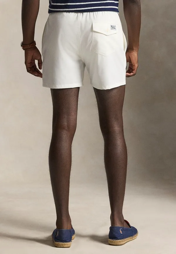 Плавки-Шорты для путешествий, облегающие, 4,5 дюйма. Polo Ralph Lauren, White — фото 3