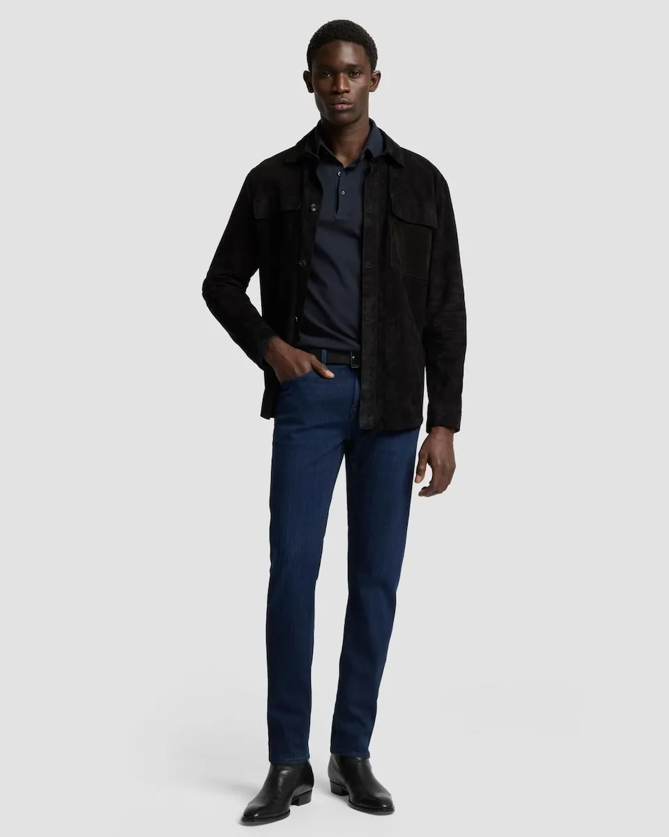 

Мужские узкие джинсы средней посадки темно-синего цвета 7 For all mankind