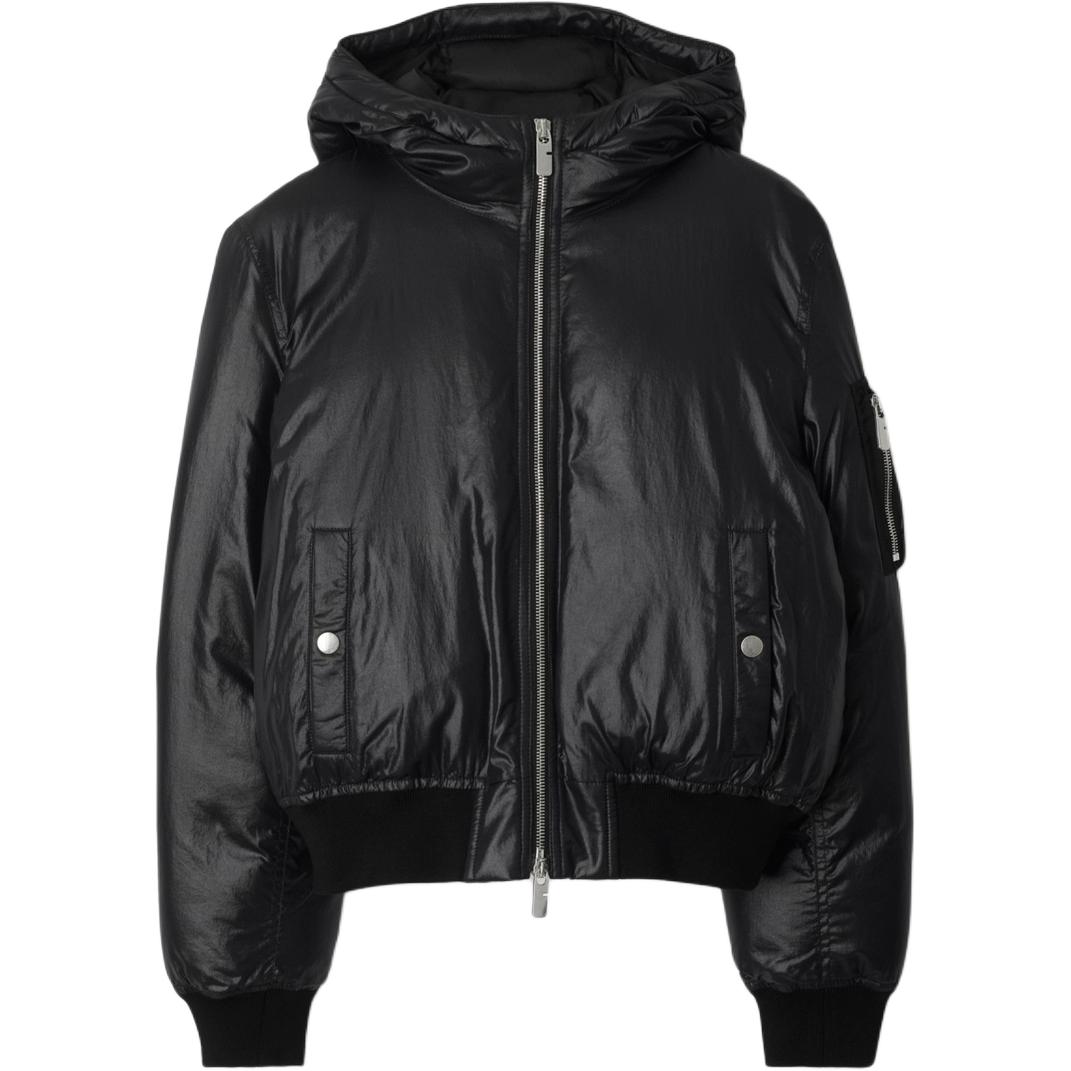 Утепленная пуховая куртка Burberry, черный
