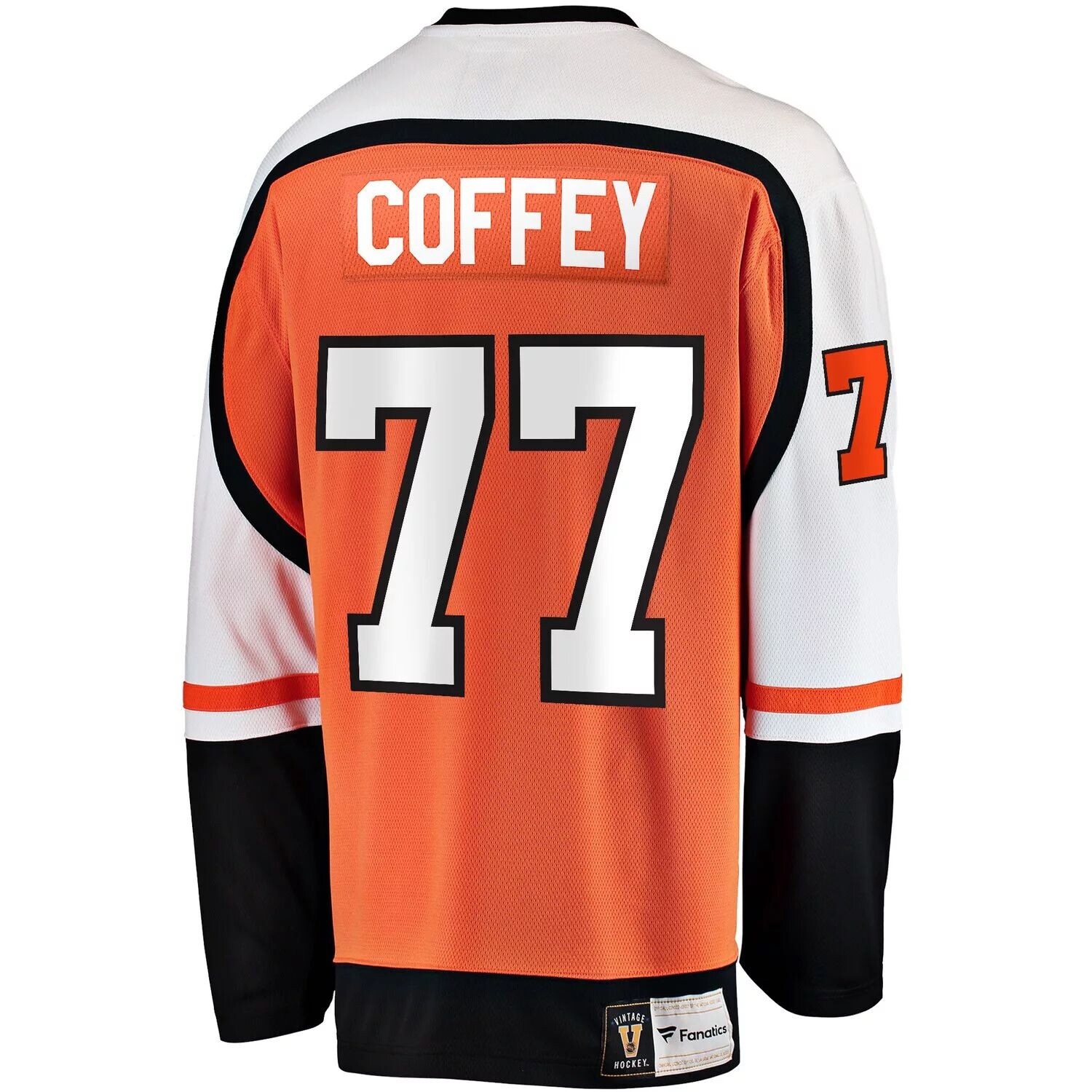 Мужская футболка Fanatics Branded Paul Coffey Orange Philadelphia Flyers Premier Breakaway завершившего карьеру игрока — фото 2