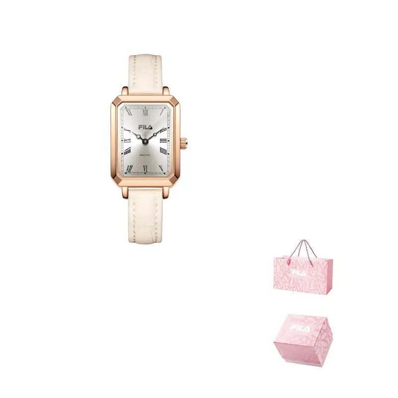 

FILA Часы Elegance Goddess Collection Wrist Watch Quartz Movement Leather Strap White Dial Women's Watch