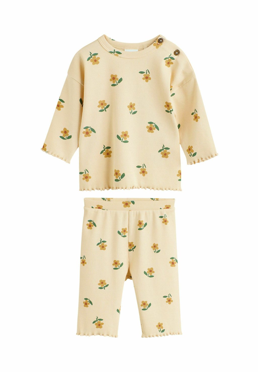 

Брюки 2 PIECE WIDE LEG SET Next, желтый