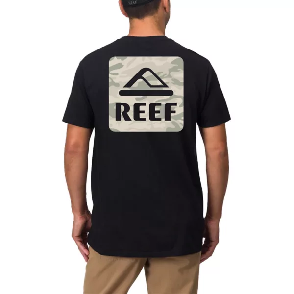 

Мужская футболка с графическим принтом Reef, черный
