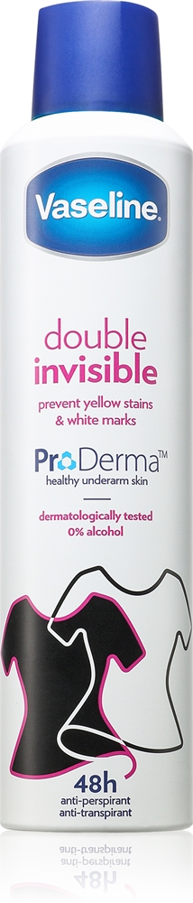 

Двойной невидимый антиперспирант-спрей антиперспирант для удаления белых пятен Vaseline, 250 мл