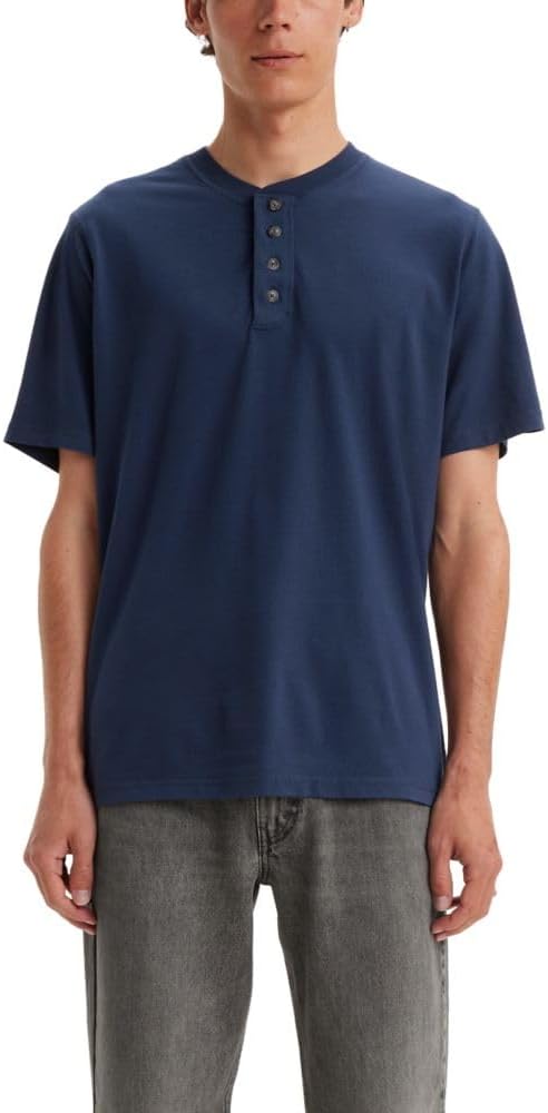 

Мужская футболка с коротким рукавом Levi's Henley, Naval Academy