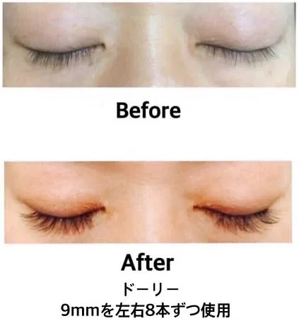 Набор для наращивания ресниц Glamorous Lash, Dolly Flare, 2 штуки, JC Curl 9 и 11 мм — фото 4