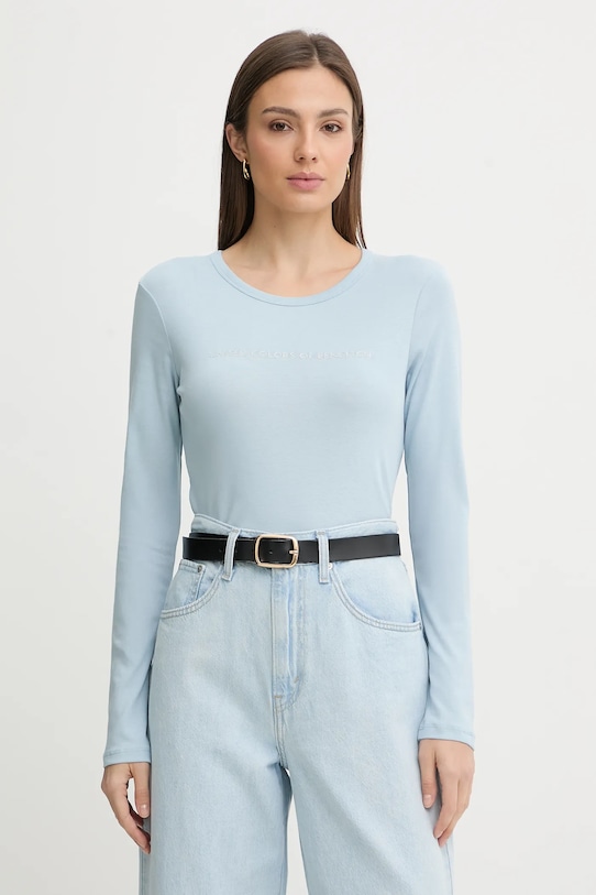 

Хлопковый лонгслив United Colors of Benetton, синий