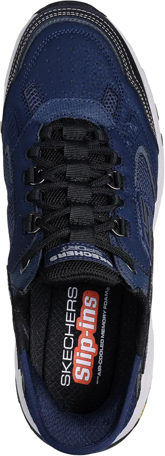 Мужские кроссовки Skechers Vigor 3.0 Drafting Slip-on без шнурков, темно-синий/черный — фото 2