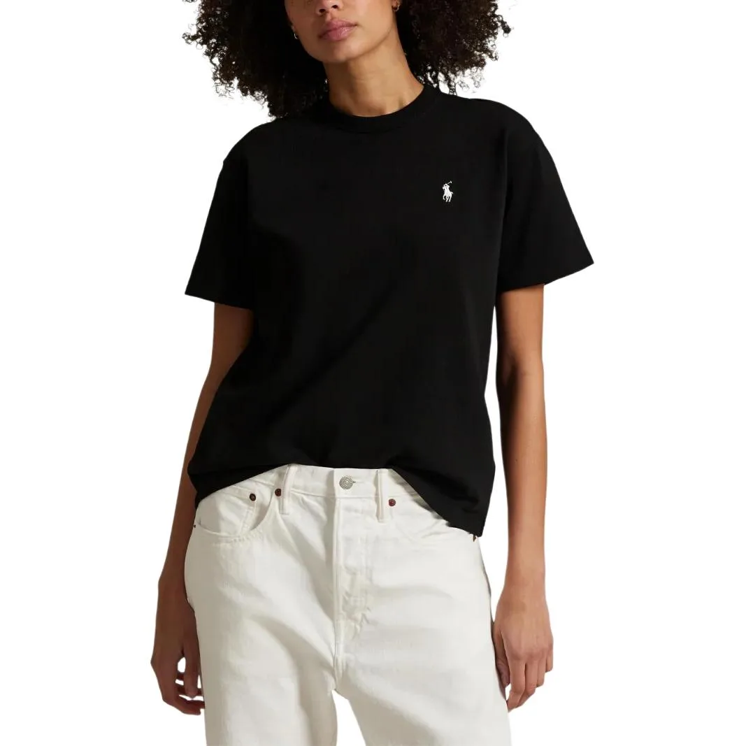 Футболка из джерси свободного кроя Polo Ralph Lauren, черный — фото 3