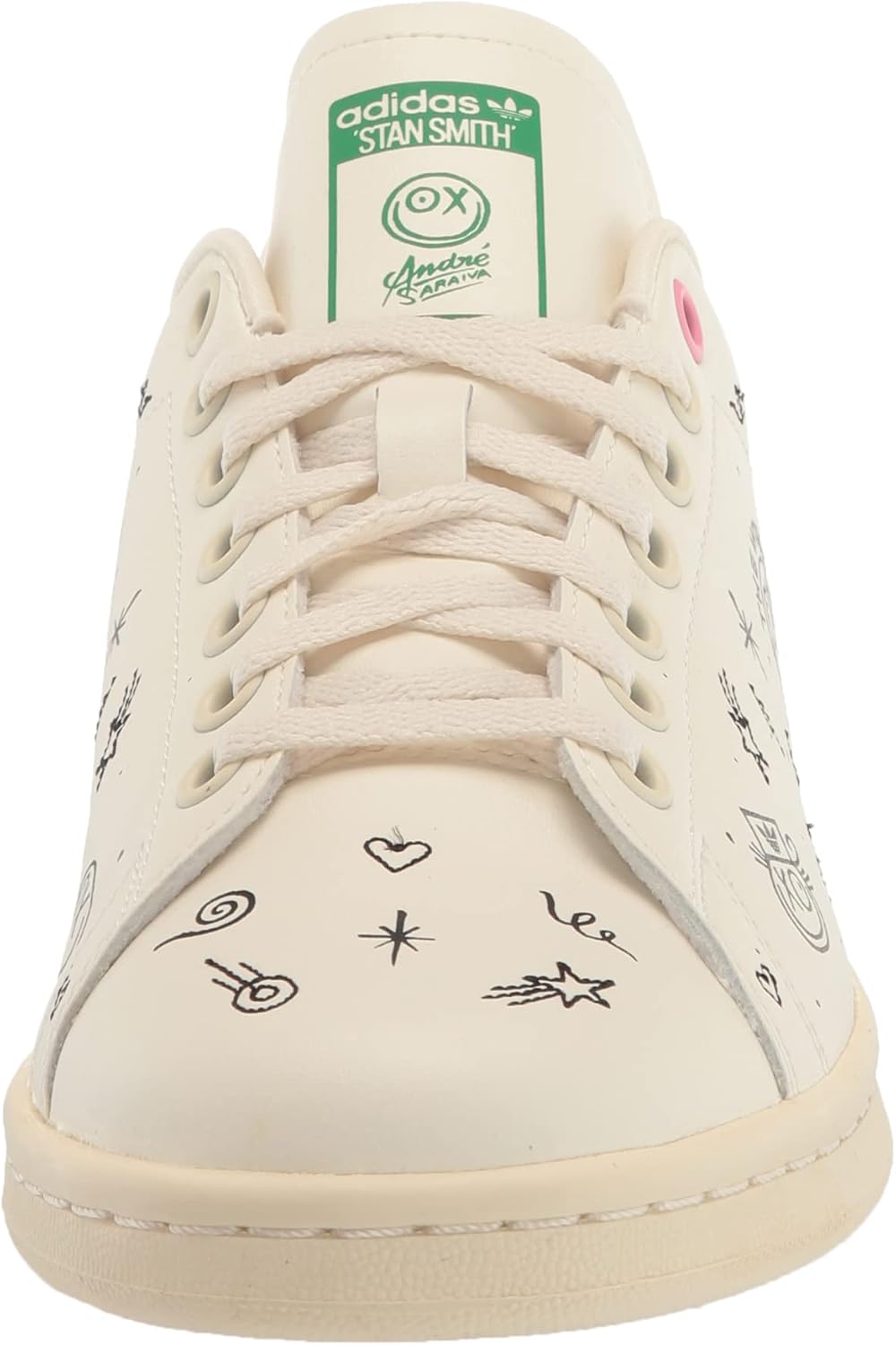 Детские кроссовки Adidas Originals Stan Smith (унисекс), белый/черный/кремовый — фото 2