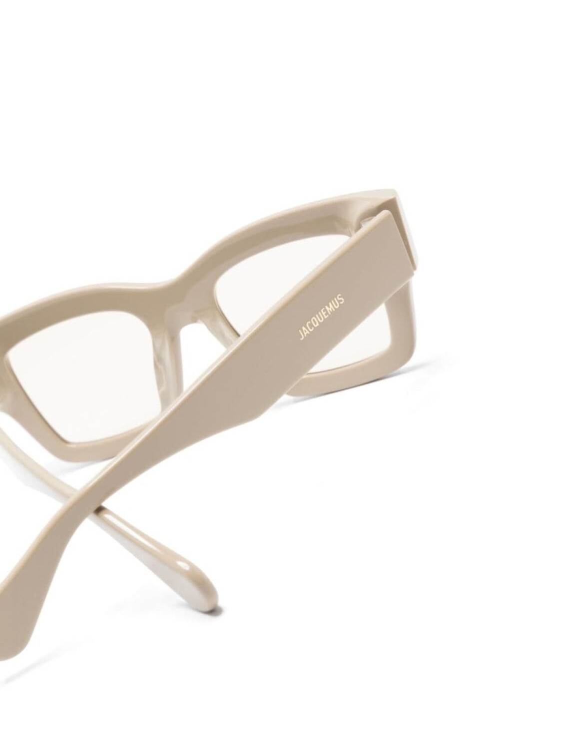 Jacquemus солнцезащитные очки Les Lunettes Baci в квадратной оправе, нейтральный цвет — фото 3