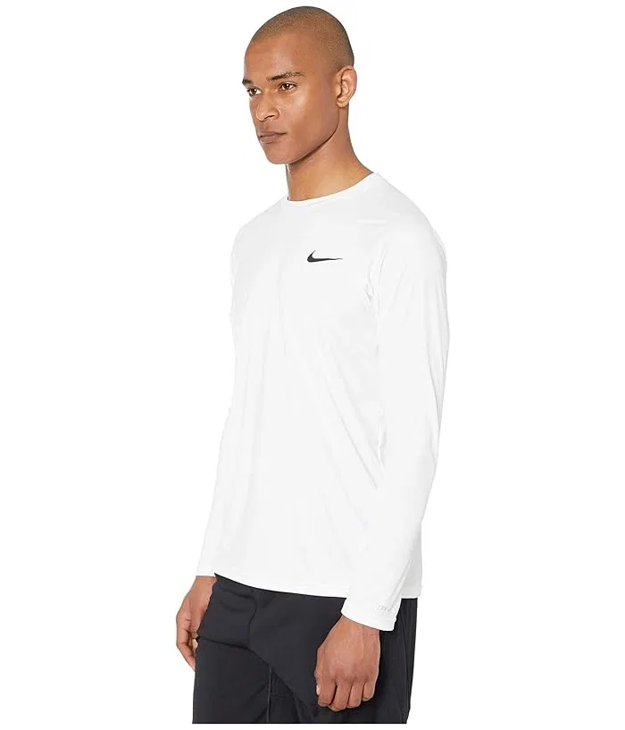 Плавательная футболка Nike Essential Long Sleeve Hydroguard, White — фото 2