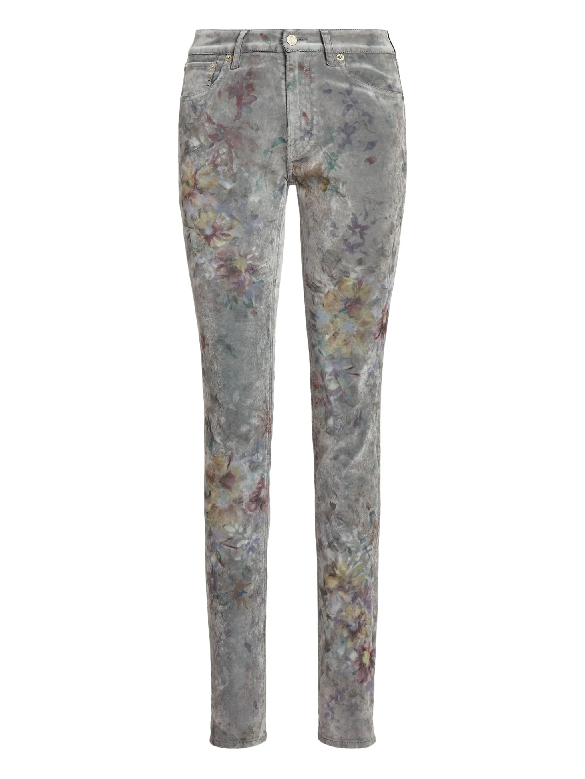 

Джинсы с цветочным принтом Ralph Lauren Collection, серый