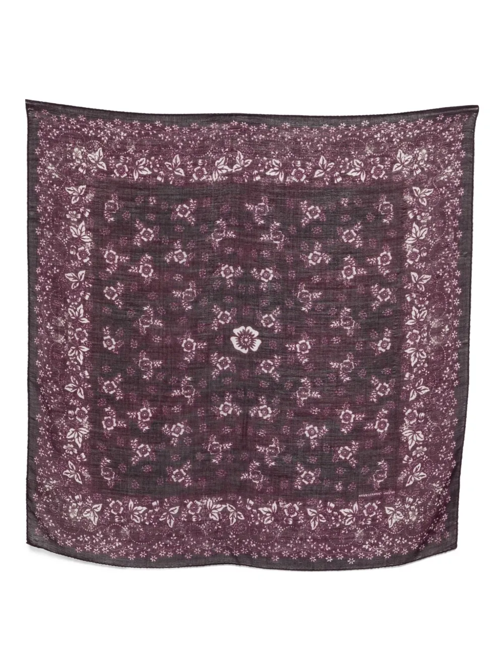 

Бандана с цветочным принтом Massimo Alba, фиолетовый