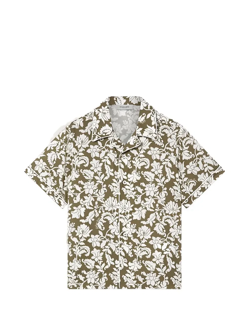 Рубашка с растительным принтом Golden Goose Kids, зеленый