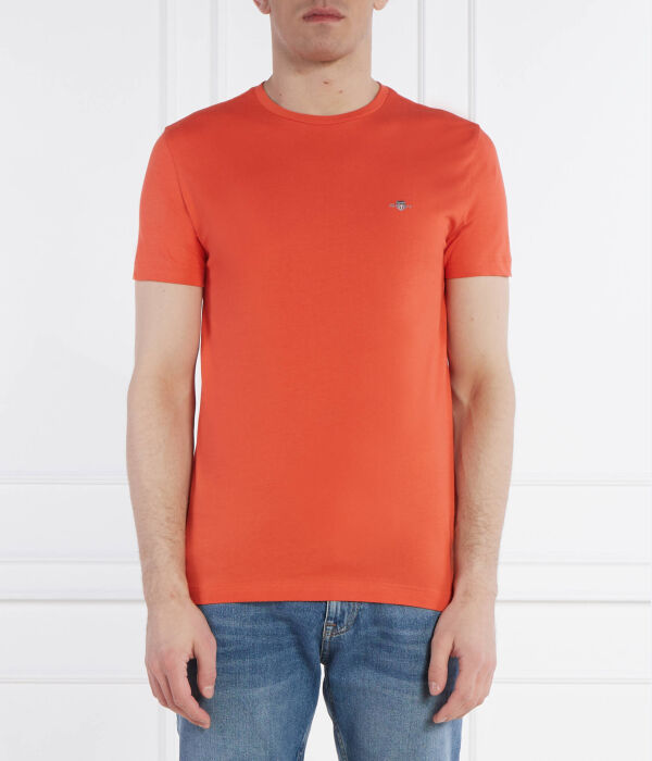 

Футболка щит Slim fit Gant, оранжевый