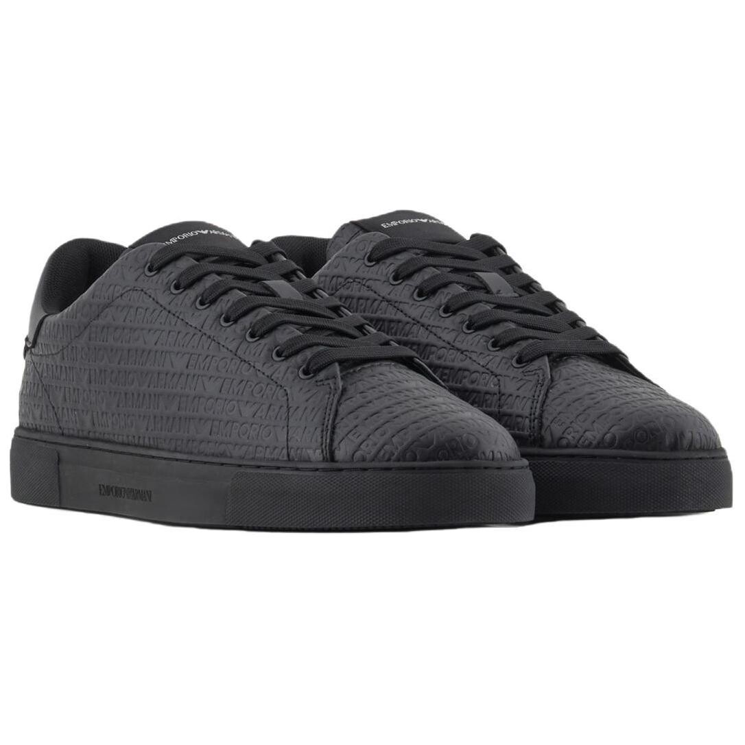 Кроссовки EMPORIO ARMANI Skateboarding Shoes Men Low-top Black, черный — фото 3