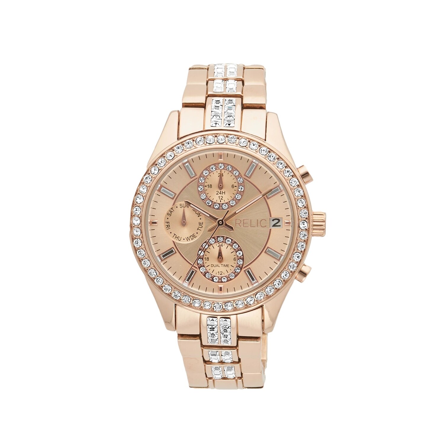 

Женские часы Camila с звеньями цвета розового золота - ZR15991 Relic by Fossil
