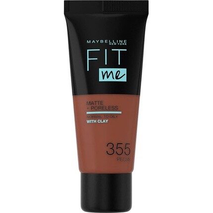 

Тональный крем Maybelline Fit Me Матовый и беспористый, с полным покрытием, для нормальной и жирной кожи, 355 орехов пекан, 30 мл Maybelline New York