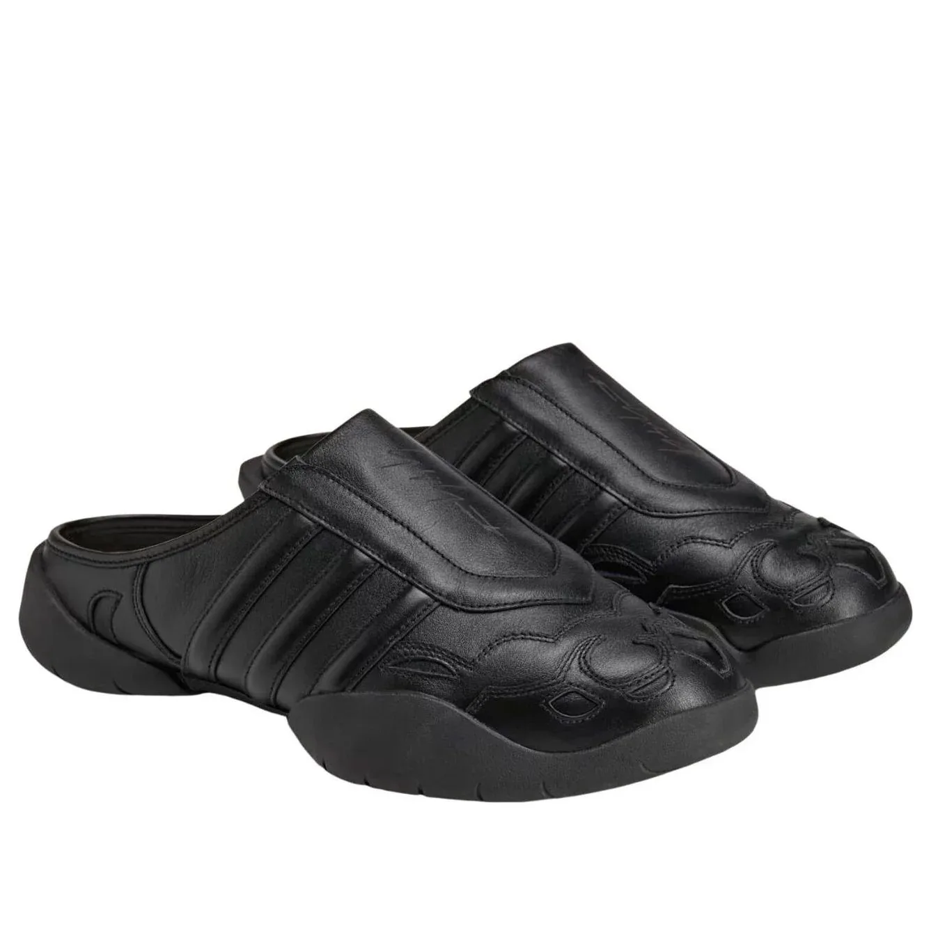Мюли Adidas Y-3 Regu Mule 'Black' — фото 2