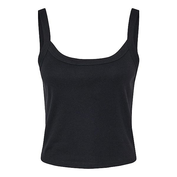 

Блузка Bella + Canvas женская микро-ребро на тонких бретелях Bella+Canvas, Solid Black Blend
