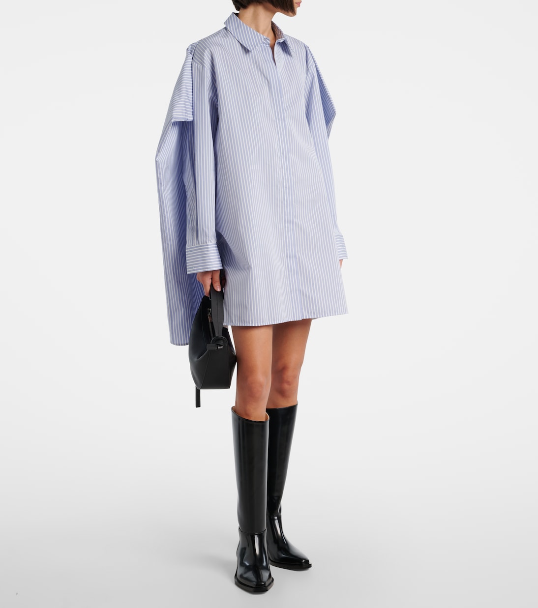 Сапоги до колена из кожи Bronco Proenza Schouler, черный — фото 3
