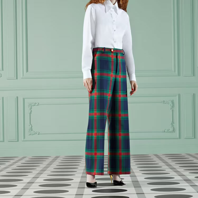 

Повседневные брюки женские темно-синие Gucci