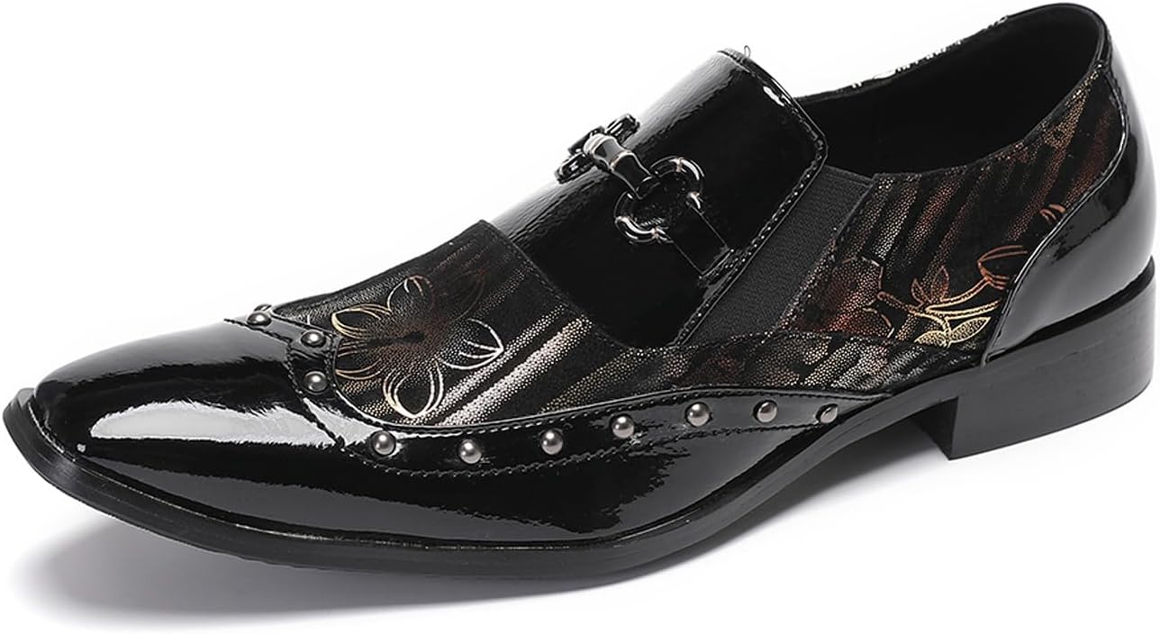 

Мужские повседневные лоферы Santimon без шнурков - туфли-мокасины из натуральной кожи с заостренным носком и двухцветным дизайном для вечеринок и диско, черный